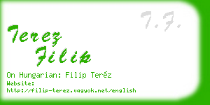 terez filip business card
